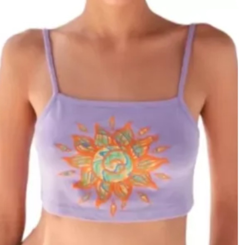 Purple Crop Top